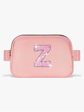 3 x 10$ Pink Initial 'Z' Glitter Belt Bag